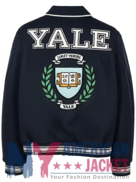 OVO Yale University Navy Blue Varsity Jacket