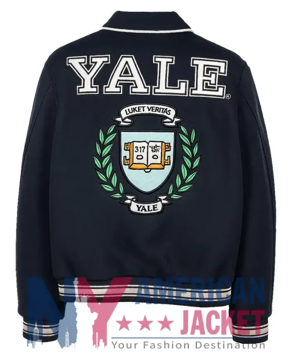 OVO Yale University Navy Blue Varsity Jacket