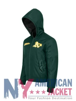 Oakland Athletics Historic L-2B Hooded Bomber Jacket
