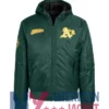 Oakland Athletics L-2B Hooded Historic Bomber Jacket