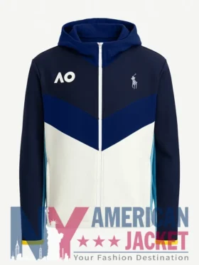 Open Australian Full-Zipper Hooded Jacket