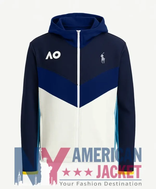 Open Australian Full-Zipper Hooded Jacket