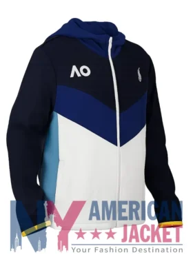 Open Hooded Australian Full-Zipper Jacket