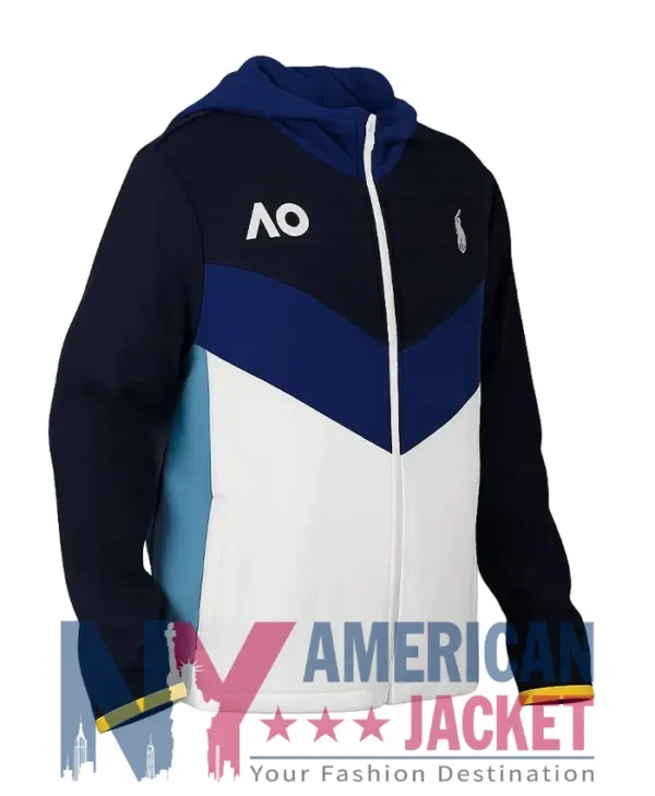 Open Hooded Australian Full-Zipper Jacket