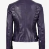 Order Cafe Racer Rachel Purple Leather Unisex Jacket