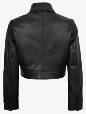 Order Freddie Harrington Cropped Black Leather Unisex Jacket