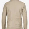 Order Mens Beige Real Leather Unisex Blazer