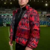 Paddy Donovan IBF World Title Face Off Red Puffer Jacket