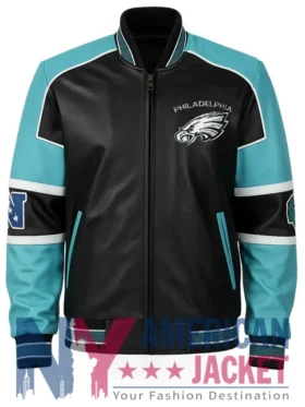 Philadelphia Bomber Leather Eagles Jacket