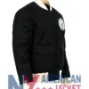 Philadelphia Eagles Black Bomber Cotton Jacket