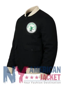 Philadelphia Eagles Bomber Black Cotton Jacket