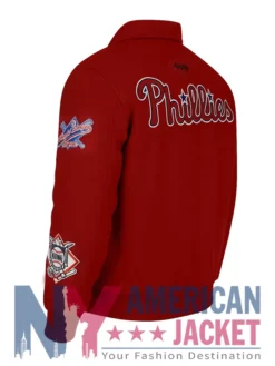 Philadelphia Phillies Red World Series Varsity Jacket