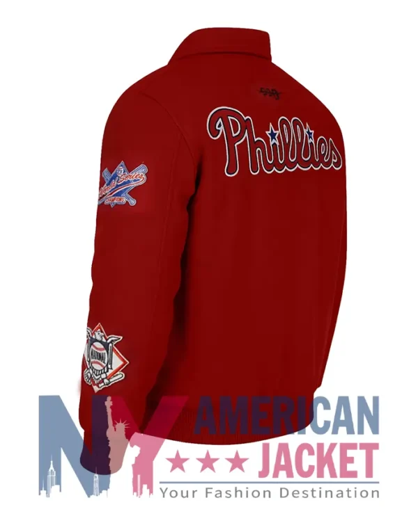 Philadelphia Phillies Red World Series Varsity Jacket