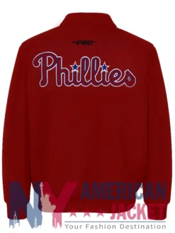Philadelphia Phillies World Series Red Varsity Jacket