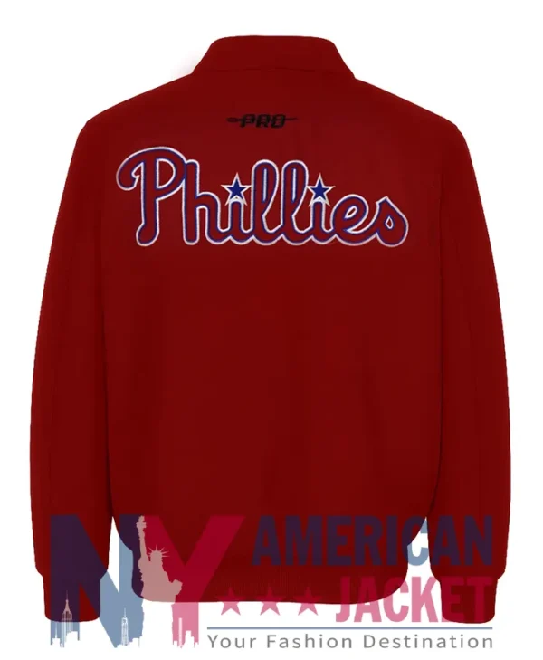 Philadelphia Phillies World Series Red Varsity Jacket