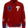 Philadelphia Phillies World Series Red Varsity Jacket