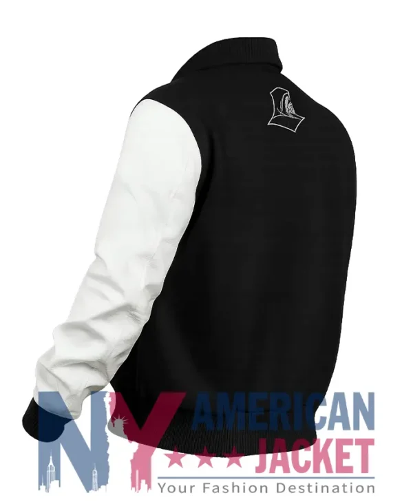 Providence 90s College Friars Varsity Black And White Jacket