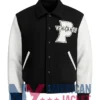 Providence College Friars 90s Black And White Varsity Jacket