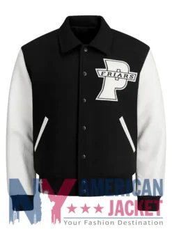 Providence College Friars 90s Black And White Varsity Jacket