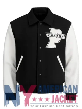 Providence College Friars 90s Black And White Varsity Jacket