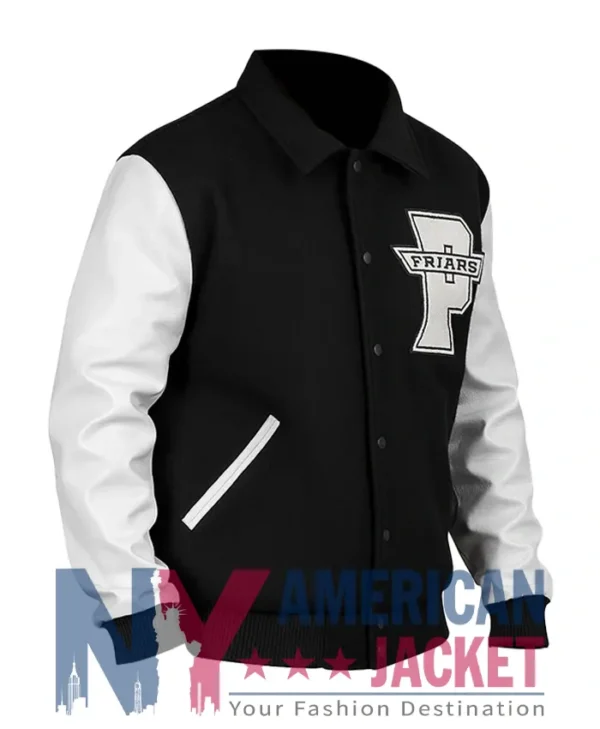 Providence College Friars 90s Varsity Black And White Jacket