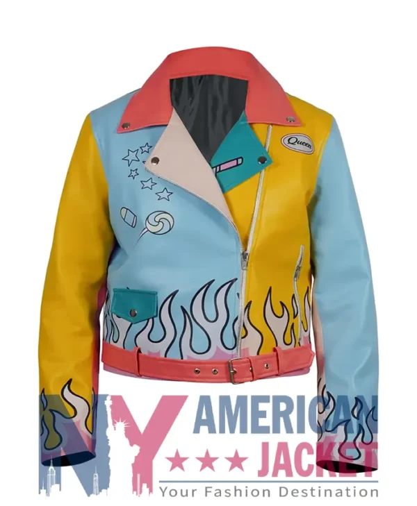 Ravens Home S04 Sasha Pastel Biker Moto Jacket