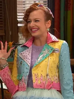 Ravens Home S04 Sasha Pastel Moto Biker Jacket