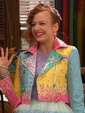 Ravens Home S04 Sasha Pastel Moto Biker Jacket