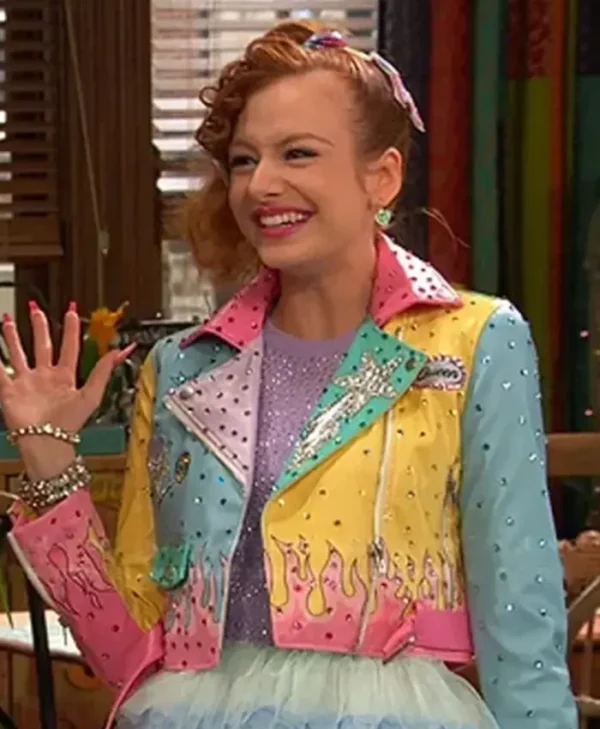 Ravens Home S04 Sasha Pastel Moto Biker Jacket