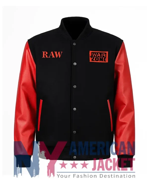 Raw is Varsity War Letterman Jacket