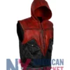 Red Leather Hood Jason Todd Vest