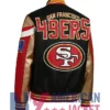SF 49ers Black Bomber Leather Jacket