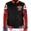 SF 49ers Bomber Leather Black Jacket