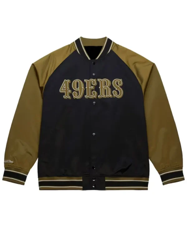 San Francisco 49ers Double Clutch Raglan Varsity Jacket
