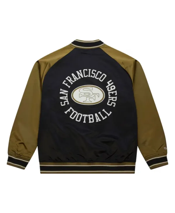 San Francisco 49ers Double Raglan Clutch Varsity Jacket