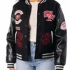 San Francisco 49ers The Wild Collective Black Varsity Jacket