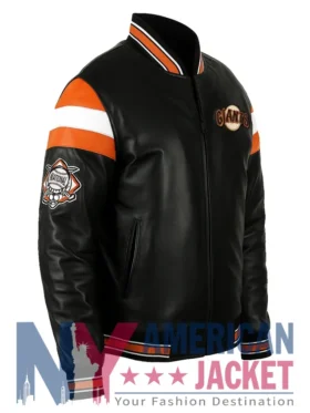 San Francisco Giants Leather Vintage Black Jacket