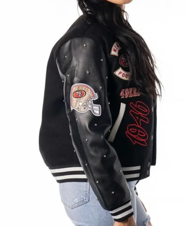 San Francisco Varsity 49ers The Wild Collective Black Jacket