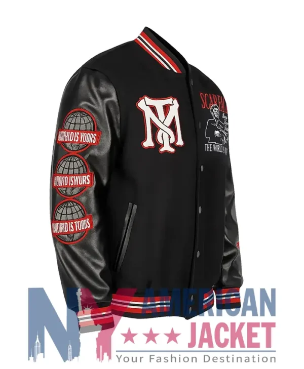 Scarface The Is Yours Varsity World Black Jacket