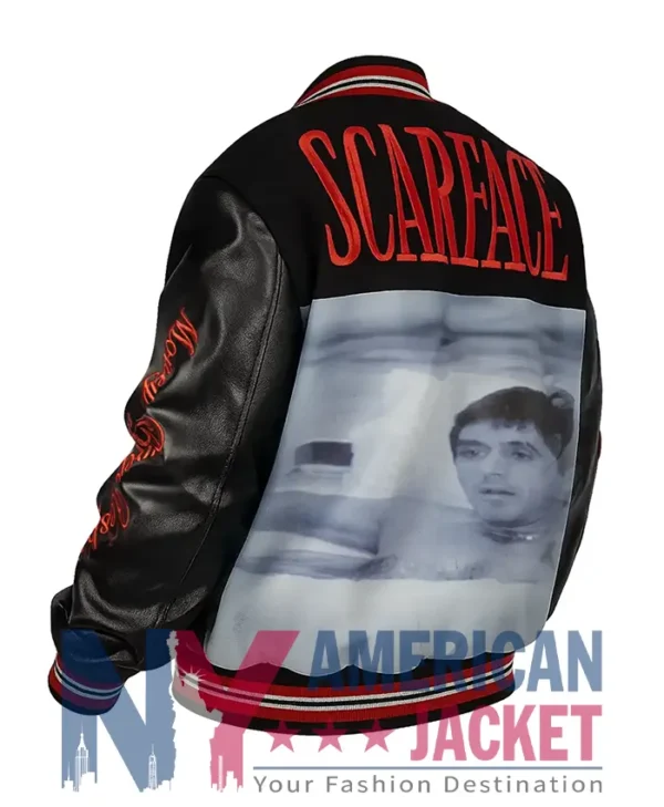Scarface The World Is Yours Varsity Black Jacket