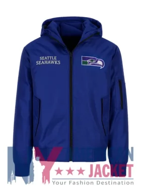 Seattle Seahawks Blue Bomber Hooded Jacket