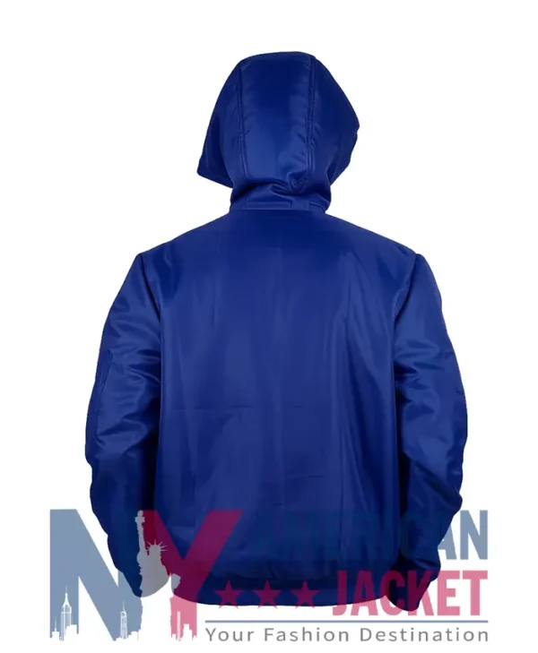Seattle Seahawks Bomber Hooded Blue Jacket