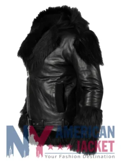 Seth Rollins WWE Shearling Black Jacket