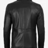 Shop Two Button Black Leather Blazer For Men And Women