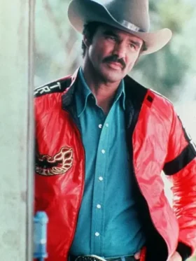 Smokey And The Bandit Burt Reynolds Red Leather Jacket