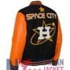 Space City Astros Houston Black and Orange Jacket