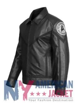 Strange Star Trek Leather New Worlds Black Jacket