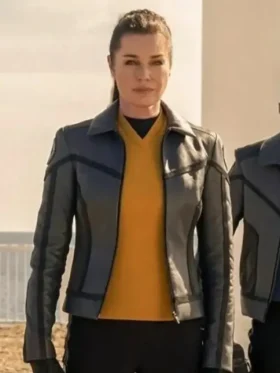 Star Trek Strange New Worlds Black Leather Jacket
