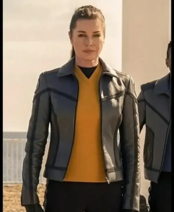Star Trek Strange New Worlds Black Leather Jacket