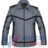 Star Trek Strange New Worlds Captain Pike Anson Mount Black Genuine Leather Jacket front view